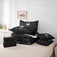 thumbnail image 6 of Homewish Bohemian Moon Sun 7-Piece Bedding Comforter Set For Female Men Teens,Universe Galaxy King Bedding Sets,Black White Ultra Soft Bed Sheets,Ultra Soft Home Decor,Reversible, 6 of 8