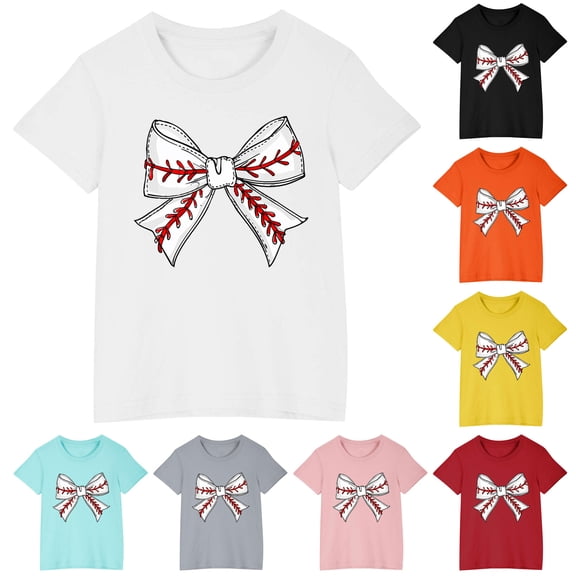 YHAJDS Baby Boys Girls Short Sleeve T-Shirts Cotton Striped Print Casual Tee
