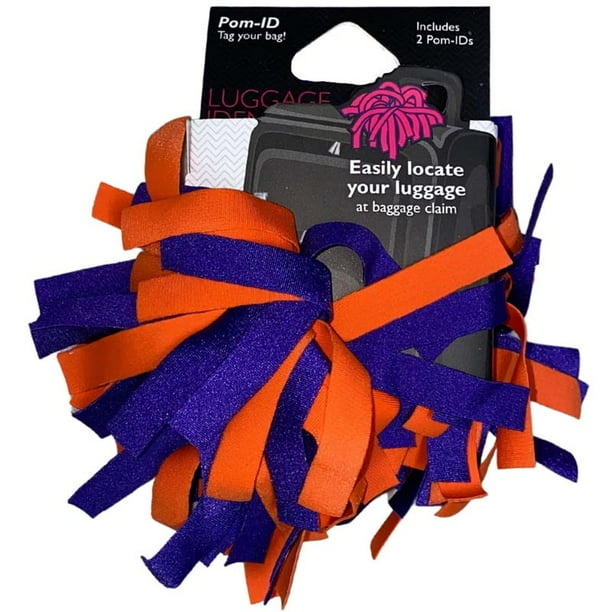 Pomchies PomID Brightly Colored Luggage ID Tag pompom, 2pack