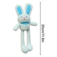 thumbnail image 3 of Pull Up Rabbit Plush Toy, Easter Bunny Pull-up Toys, Funny Rabbit Plush Toy, Easter Stuffed Rabbit Toy, Pull-Out Funny Rabbit Plush Keychain, 12" Pull up Rabbit Pendant Bunny Keychain, Blue, 3 of 6