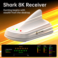 thumbnail image 5 of ATTACK SHARK V8 Ultra-Light Ergonomic Wireless Gaming Mouse Right-handed Ergonomic Mouse, Nordic 54L15MCU, PAW3950MAX Sensor, Dual 8000Hz Polling Rate (Wireless/Wired), DPI up to 42000, 5 of 9