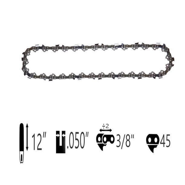 12 Inch Chainsaw Chain for Greenworks 40V 20262 20292 Chainsaw,Sun Joe