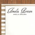 thumbnail image 2 of Printtoo Personalized Violet Self Inking Custom Signature Stamp Custom Rubber Stamper-58 x 22 mm, 2 of 6