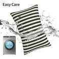 thumbnail image 6 of Salouo Black And White Thick Stripes Pattern Pillow Cases,1PC Pillow Covers with Envelope Closure Decorative Pillow Case for Bed Couch,Pillows Not Included-16"x24", 6 of 6