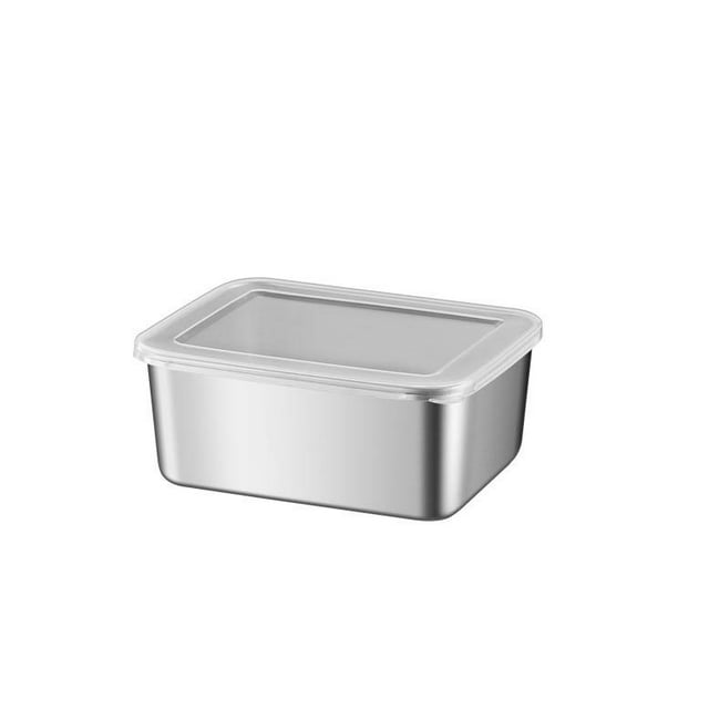 Yhmxh Gadgets de Cuisine, Maison et Cuisine, Contenants de Rangement pour Aliments avec Couvercles Contenants pour Préparation de Repas Réutilisables en Acier Inoxydable Allant au Four, au Congélateur et au Lave-Vaisselle 650 ml Contenant en Acier Inoxydable