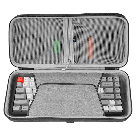 Geekria 75% 84 key Keyboard Case, Hard Shell Travel Carrying Bag, Compatible with Keychron K2, Logitech POP Keys Mechanical Keyboard, EPOMAKER x Aula F75, ROG Azoth Extreme 75, Womier S K80