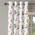 thumbnail image 3 of Ambesonne Flamingo Grommet Curtain, Heron Birds Watercolor, 50" x 54", Grey Vermilion White, 3 of 6