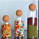 thumbnail image 2 of de almacenamiento transparente con tapa de hermética, bote, botella de , de almacenamiento, para despensa, cereales, Juego de 3 Sunnimix tarro de almacenamiento, 2 of 8