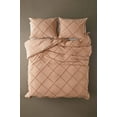 thumbnail image 3 of Vinsan Hand Tufted Cotton Duvet Cover set, Boho Bedding Comforter Cover, Terracota Color Duvet Cover with Zip Closure, 3 Pieces Duvet Bedding Set Over Size 120" x 120", 3 of 4