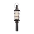 thumbnail image 2 of Troy Lighting Maritime 1-Light Outdoor Post Mount - Vintage Bronze Finish with Clear Seedy Outer/Frosted Inner Glass Shade, 2 of 2