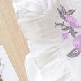 thumbnail image 5 of Toddler Girl Clothes Ruffle Floral Embroidery Shirt and Shorts Set, 5 of 9
