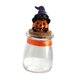 thumbnail image 3 of Tarro de almacenamiento de Halloween perfke Tarro de vidrio transparente calabaza con sombrero, 3 of 9