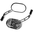 thumbnail image 1 of Krator Custom Rear View Mirrors Chrome Pair w/Adapters Compatible with Suzuki Boulevard C109R C50 C90, 1 of 4