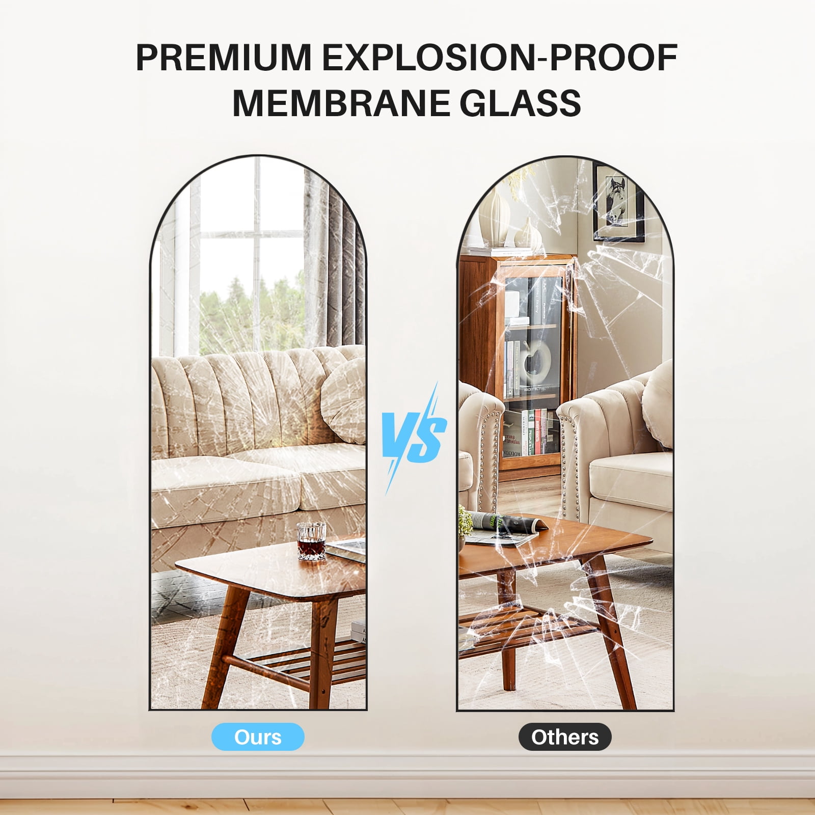 SIMENMAX, Full Length Floor Mirror, 64