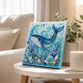 thumbnail image 5 of Ocean Theme Pearl Art DIY Kit, Whale DIY Pearl Painting Kit, Ocean Diamond Art for Adults & Beginners, Sparkling Coastal Wall Decor(Whale), 5 of 8