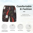 thumbnail image 5 of Balery Cute Christmas Gnomes Mens Swim Trunks Swim Shorts for Men Quick Dry Inseam Beach Shorts with Compression Liner Pocket-Large, 5 of 9