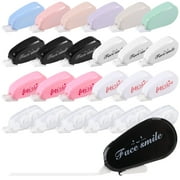 Hengguang 24Pcs Whiteout Correction Tape, Easy To Use Applicator for Instant Corrections Correct Wrong Writing At Any Time, for School Supplies, Office