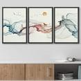 thumbnail image 3 of wall26 Framed Canvas Print Wall Art Geometric Smoke Cloud Horse Bird Forest Abstract Shapes Illustrations Modern Art Decorative Boho Multicolor for Living Room, Bedroom, Office - 16"x24"x3, 3 of 5
