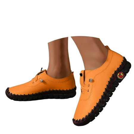 Mepaouo Womens Casual Shoes Business Formal Loafer Shoes Slip On Low Top Leisure Comfy Oxfords