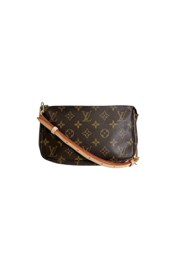 Pre-Owned Louis Vuitton Shoulder Bag Pouch Pochette Accessoires Long Strap Monogram... (Good)