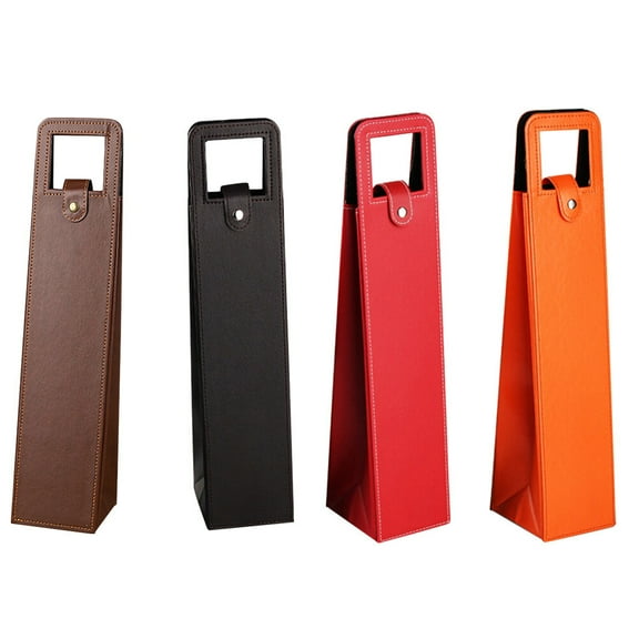 Soimiss Bottle Packaging Bag Wine Bottle Bags 2Pcs Brown Classy
