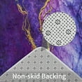 thumbnail image 6 of 4 Pcs Purple Marble Shower Curtain Sets with Rugs, Lavender Gold Texture Bathroom Sets with Shower Curtain and Rugs and Accessories, Modern Lilac Bathroom Curtain Sets with Mats, 6 of 14