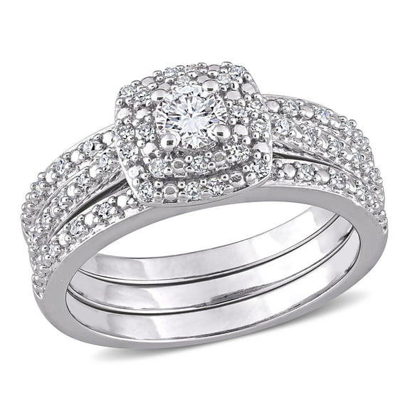 Everly Women's Diamond Sterling Silver Bridal Set