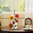 thumbnail image 3 of Clearance Under $20 Countertop Metal Paper Towel Holder Flowers Christmas Vertical Tissue Holder Rack Kitchen Roll Paper Stand Organizers, 3 of 6