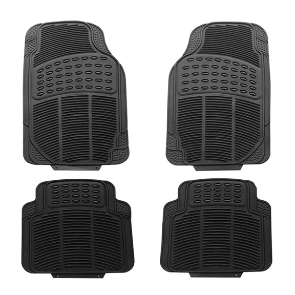 Autoking Cover 4pcs Car Floor Mats Rubber Universal Size Fit For Most Car SUV Truck Car accessories Interior Wear-resistant Foot Pad