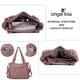 thumbnail image 4 of Bolsos de mano Angel Kiss para mujer con asa superior poliuretano 6802pink X-Large, 4 of 5