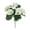 White, variant on Artificial Geranium Fake Flowers for Outdoors Decoration,1 Bundles Silk Geraniums Yellow Flower UV Resistant Look Real Faux Plants for Front Door Garden Porch Planter Patio Balcony Yard Indoor Home
