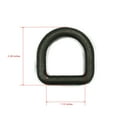 thumbnail image 3 of The ROP Shop 10-Pack 3/8" Steel D Rings & Brackets Tie Down Rope Snowmobile Boat RV ATV Quad, 3 of 9