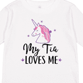 thumbnail image 4 of Inktastic My Tia Loves Me Unicorn Girls Long Sleeve Toddler T-Shirt, 4 of 5