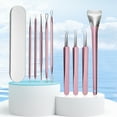 thumbnail image 2 of 1 Set Blackhead Removal Tool Double-head Sharp Portable Safe Comedones Acne Pimple Blemish Whitehead Extractor Tweezers Makeup Tools, 2 of 7