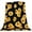 Black-sunflower, variant on Thanksgiving Throw Blanket, Soft Fall Maple Leaf Blanket, Autumn Plush Flannel Blanket, Harvest Warm Cozy Blanket for Couch, Bed, Sofa, Thanksgiving Holiday Home Decorations, 50 x 60 Inches