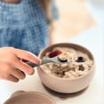 thumbnail image 4 of MinikOiOi Bowly - Powder Gray 100% Food Grade Silicone Bowls With Suction, Lid and High Holding Capacity, BPA Free - 6m+ Unisex - Infant, 4 of 5