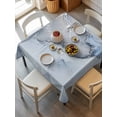 thumbnail image 6 of Marble Blue Table Cloth, Modern Abstract Ink Painting Luxury Waterproof Tablecloth for Square Tables, Reusable Washable Fabric Table Cover for Restaurant Kitchen Dining Tables 54"x54", 6 of 6