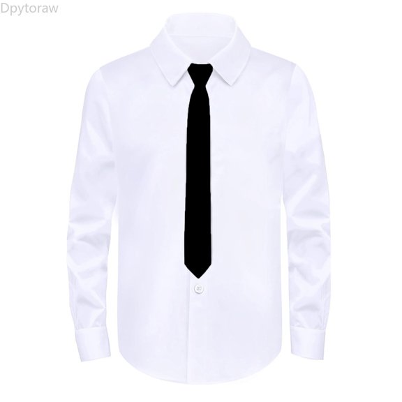 Dpytoraw Long Sleeve Dress Shirt For Boys And Girls School Formal Wear Comfortable Classic Fit Boys Button Down Shirts Long Sleeve Size 2-3 years