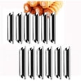 thumbnail image 1 of Juego de 12 moldes para hornear, moldes para cannoli de acero inoxidable, moldes para cannoli, moldes para cannoli, rollos de crema, pasteles, moldes para hornear en espiral con forma de, 1 of 8