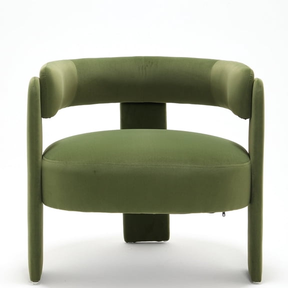 Accent Chair for Living Room, Modern Velvet Upholstered Wingback Arm Chair