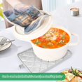 thumbnail image 4 of 2 Pack Pot Holders for Kitchen Heat Resistant Hot Pads Sets for Cooking Baking Magical Snow-covered Village, 4 of 7