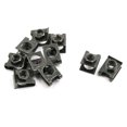 thumbnail image 1 of AUTUT 10 Pcs Car U-Type Screw Base Fastener Clips, License Plate Screw Base Nut Mounting Clip Rivets for Engine Fender Bumper Guard Plate, M6 Screw Hole, 1 of 4