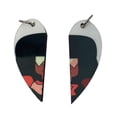 thumbnail image 3 of Reversible Ruby Sapphire Garnet Heart Necklaces Keyrings or Earrings| Couples or BFF Gift | Steven Universe Gift for Him or Her, 3 of 5