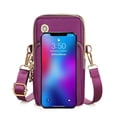 thumbnail image 5 of Fashion With Headphone Plug Outdoors 3 Layer Wallet Cell Phone Pouch Coin Purse Shoulder Bag Phone Crossbody Bags 02, 5 of 8