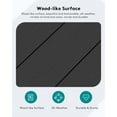 thumbnail image 4 of SSyao HDPE Outdoor Coffee Table, All-Weather Rectangular Patio Side Table, Heavy Duty Weather-Resistant Balcony Table for Poolside, Deck, Garden, Backyard Furniture,Obsidian Black 1pack, 4 of 7