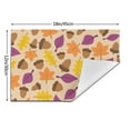 thumbnail image 3 of XMXY Woven Placemats Set of 6 PCS, Acorn Autumn Background Table Mats Washable Heat Resistant Placemats, 3 of 6