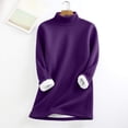 thumbnail image 1 of IMENGL T-Shirts Thermiques à Col Montant pour Femmes, Violet m, Taille M-3TG, 1 of 7