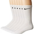 thumbnail image 3 of NIKE Unisex Performance Cushion Crew Socks with Bag (6 Pairs), White/Black, Medium, 3 of 3