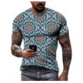 thumbnail image 1 of Nouveau T-Shirt d'Été Mode Personnalité Impression 3D pour Hommes Manches Courtes Décontracté Confortable Classique Rétro Col Rond Grande Taille, 1 of 5