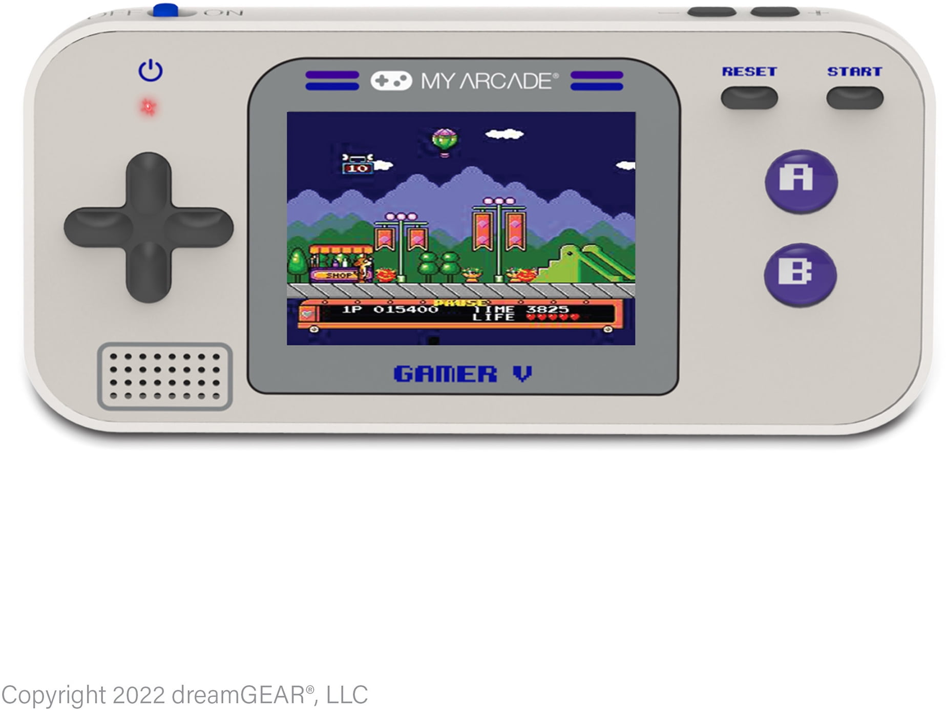 My Arcade - Gamer V Classic 220 Games Handheld Gaming System (Gray & Purple)